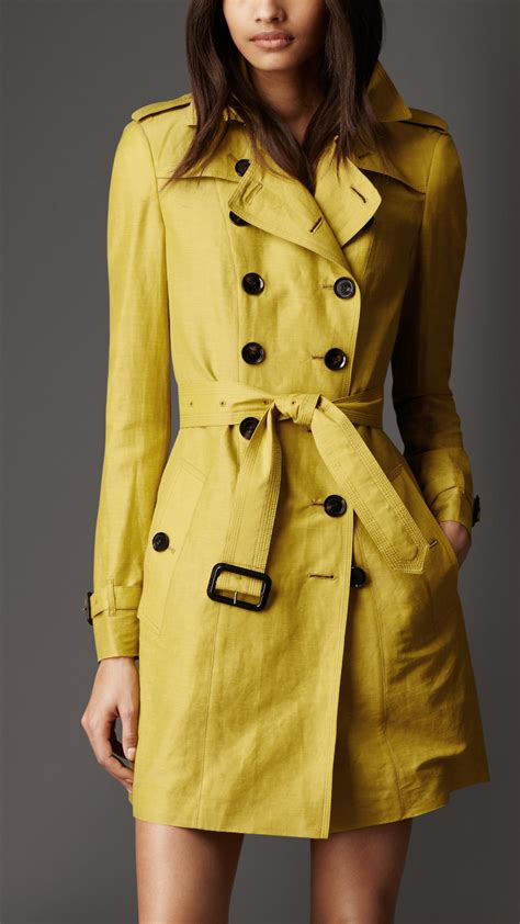 burberry yellow tranch jacket|burberry shell trench coat.